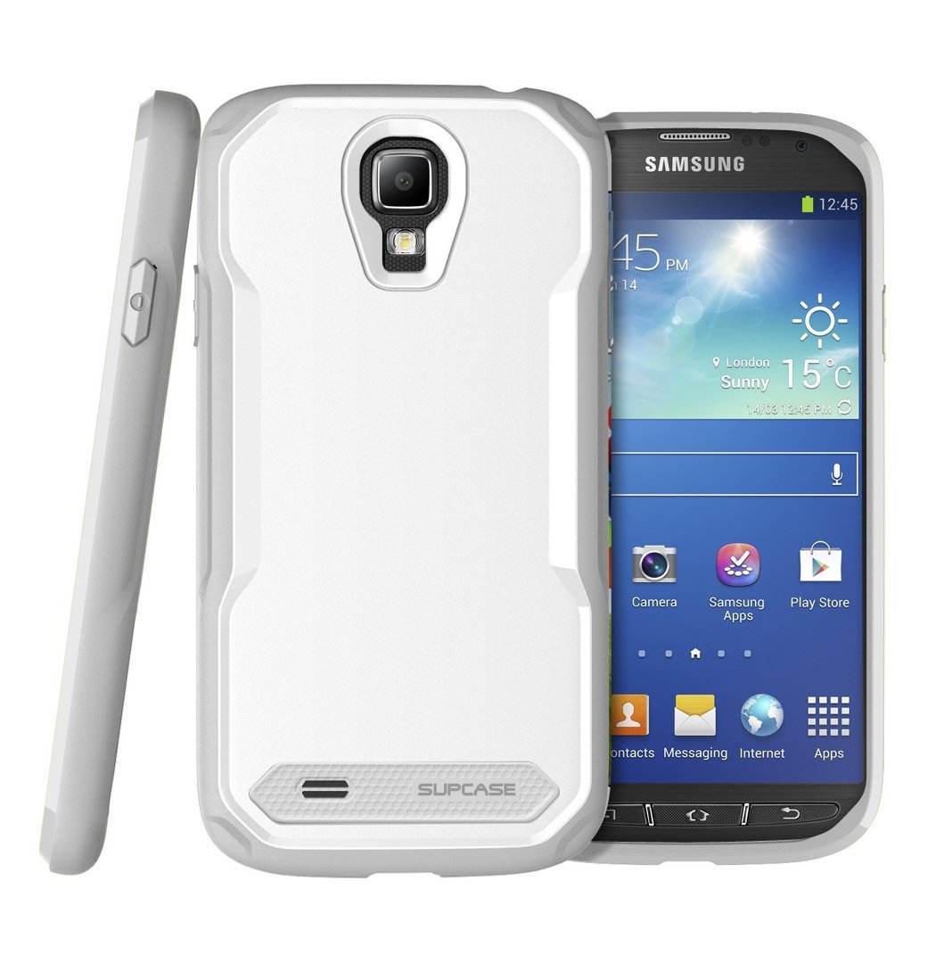 SUPCASE Samsung Galaxy S4 Active Unicorn Beetle Dual Layer Case - White/Gray