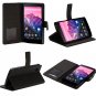 SUPCASE Google Nexus 5 Premium Wallet Leather Case Black Hard Shell- Black