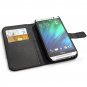 HTC One M8 Case, SUPCASE Premium Wallet Leather- Black
