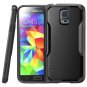 Galaxy S5 Case, SUPCASE Unicorn Beetle Series Premium Hybrid Bumper Case Black/Black