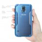 SUPCASE Samsung Galaxy S5 Case - Unicorn Beetle Premium Hybrid Protective Case Prime Clear/Blue