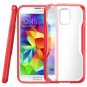 Galaxy S5 Case, SUPCASE Unicorn Beetle Series Premium Hybrid Bumper Case Clear/Red