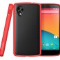 SUPCASE Google Nexus 5 Unicorn Beetle Premium Hybrid Protective Case (Black/Red)