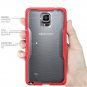 Samsung Galaxy Note 4 Case, SUPCASE Unicorn Beetle Series Premium Hybrid Frost Clear/Red