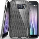 Galaxy S6 Case - Caseology [Bumper Frame] Slim Fit, Cover Accolade Series [Metallic Mesh Silver]