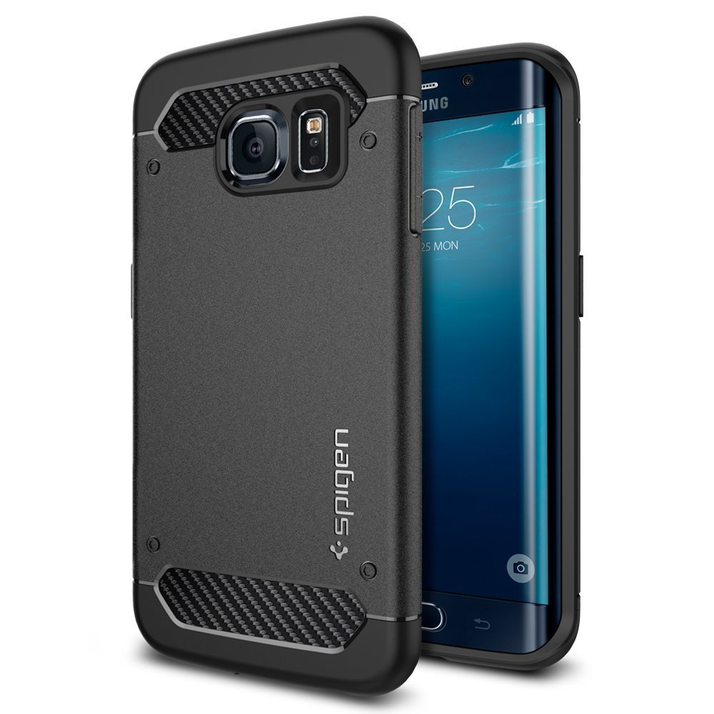 Galaxy S6 Edge Case, Spigen [Resilient] Galaxy S6 Edge Case Impact Protection **NEW**Black