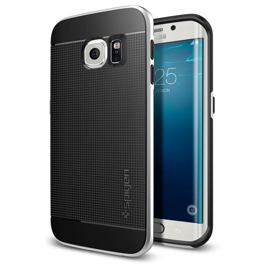 Galaxy S6 Edge Case, Spigen&Acirc;&reg; [Curved Bumper] Galaxy S6 Edge Case Protective NEW [Satin Silver]