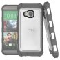 HTC One M9 Case Poetic [Affinity Series] [TPU Grip Bumper] [Corner Protection] Frost Clear/Gray
