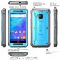 HTC One M9 Case, SUPCASE Full-body Rugged Holster Case with Built-in Screen Protector Blue/Black