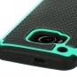HTC ONE M9 Case, M9 case, E LV HTC ONE M9 Case Full Body Hybrid Armor Protection Defender- TEAL