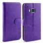 HTC One M9 Leather Case, LK [Kickstand Feature] [Perfect Fit] HTC One M9 Wallet  - Purple