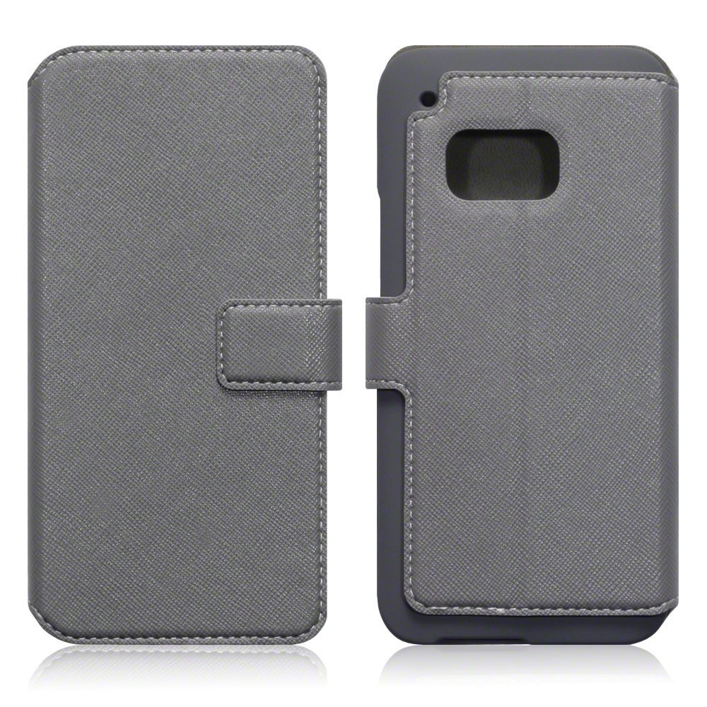 HTC One M9 Case, Terrapin [Stand Feature] [Ultra Low Profile] [Crosshatch] HTC One M9 Case - Grey