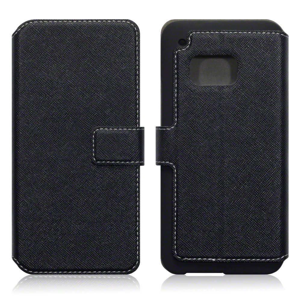HTC One M9 Case, Terrapin [Stand Feature] [Ultra Low Profile] [Crosshatch] HTC One M9 Case- Black
