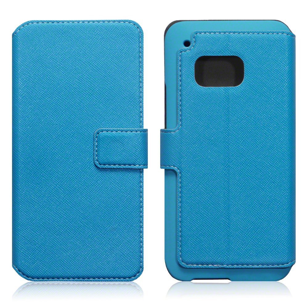 HTC One M9 Case, Terrapin [Stand Feature] [Ultra Low Profile] [Crosshatch] HTC One M9 Case- Blue