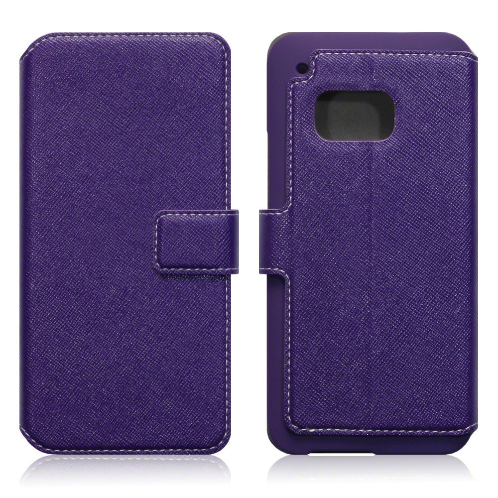 HTC One M9 Case, Terrapin [Stand Feature] [Ultra Low Profile] [Crosshatch] HTC One M9- Purple