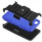HTC One M9 Case - KAYSCASE Heavy-Duty Belt Clip Dual-layer ArmorHolster Hybrid Cover- Blue