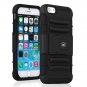 HTC One M9 Case - KAYSCASE Heavy-Duty Belt Clip Dual-layer ArmorHolster Hybrid Cover Case-Black
