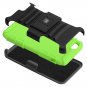 HTC One M9 Case - KAYSCASE Heavy-Duty Belt Clip Dual-layer ArmorHolster Hybrid Cover Case-Green