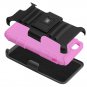 HTC One M9 Case - KAYSCASE Heavy-Duty Belt Clip Dual-layer ArmorHolster Hybrid Cover Case-Pink