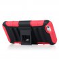 HTC One M9 Case - KAYSCASE Heavy-Duty Belt Clip Dual-layer ArmorHolster Hybrid Cover Case-Red