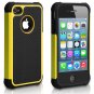 Pasonomi iPhone 4 Case-Premium Heavy Duty Hybrid Shockproof Water Dust Resistant Armor- Yellow