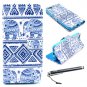 iPhone 6 Plus 5.5" Case, Speedtek Elephant Pattern Premium PU Leather Wallet