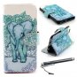 iPhone 6 Plus 5.5" Case, Speedtek Elephant Pattern Premium PU Leather Wallet