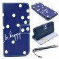 iPhone 6 Plus 5.5" Case, Speedtek Flower Pattern Premium PU Leather Wallet