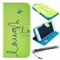 iPhone 6 Plus 5.5" Case, Speedtek Laugh Pattern Premium PU Leather Wallet