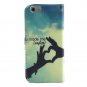 iPhone 6 Plus 5.5" Case, Speedtek Love Sky Pattern Premium PU Leather Wallet