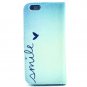 iPhone 6 Plus 5.5" Case, Speedtek Smile Pattern Premium PU Leather Wallet Flip