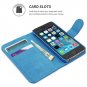 Snugg iPhone 5 / 5s Case - Leather Flip Case with Lifetime Guarantee (Electric Blue)