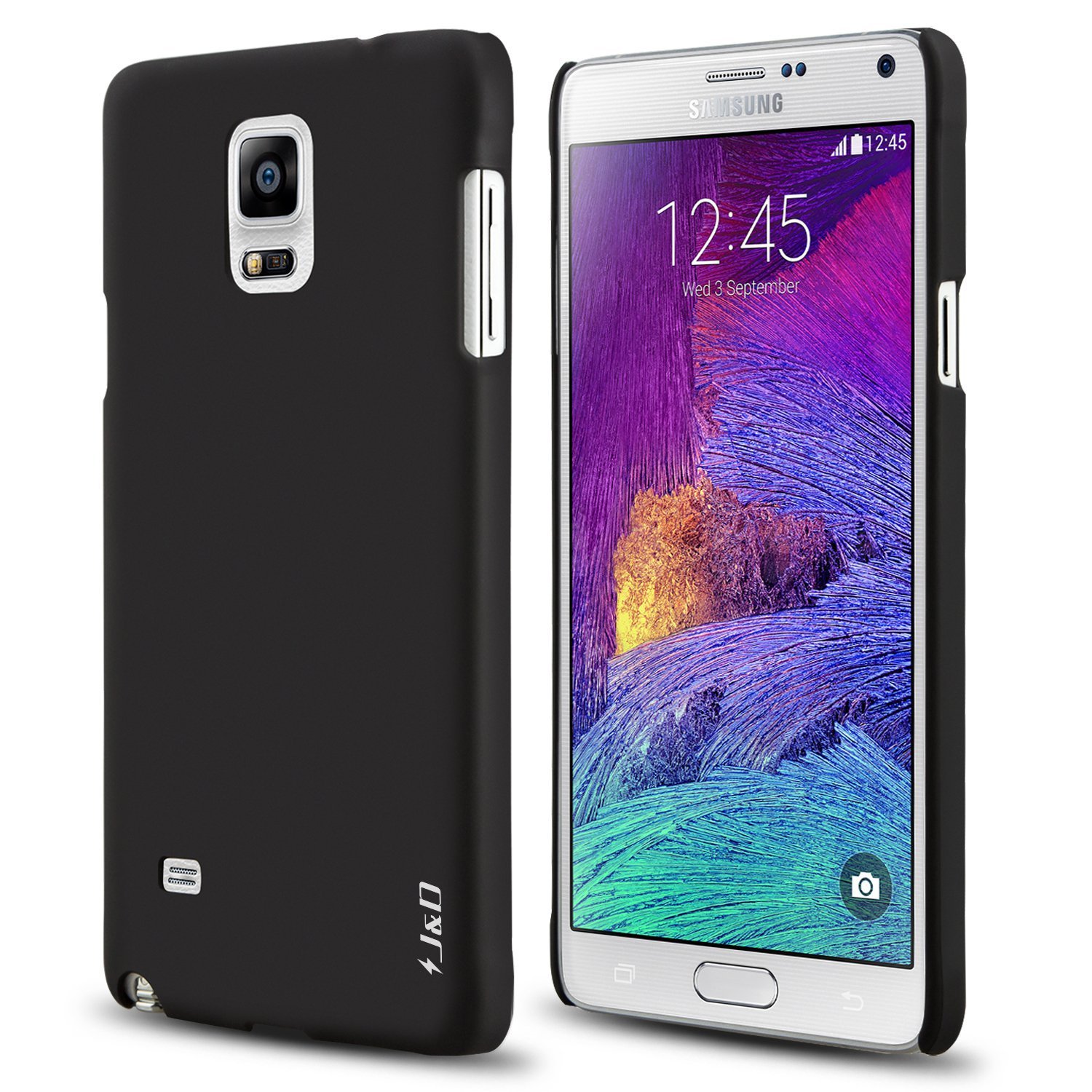 Samsung Galaxy Note 4 Case, J&D [Ultra Slim] Galaxy Note 4 Case [Slim Fit] [Matte] Black