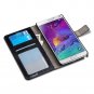 Samsung Galaxy Note 4 Case, J&D [Stand View] Galaxy Note 4 Wallet Case [Slim Fit] [Stand Feature