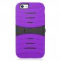 Eagle Cell Hybrid Armor Protective Case with Stand for Apple iPhone 6 Black/Purple