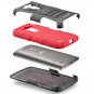 Fosmon STURDY Shock Absorbing Dual Layer Hybrid Holster Cover Kickstand Case for LG G3-Red