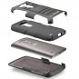 Fosmon STURDY Shock Absorbing Dual Layer Hybrid Holster Cover Kickstand Case for LG G3-black