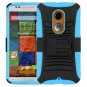 Moto X Case, Moto X HOLSTER Case, E LV Google Motorola Moto X 2nd Gen Holster Case-LIGHT BLUE