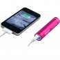 COM-PAD Power Bank 3000 Portable USB Charger for iPhone, Samsung and most USB Smartphones - pink