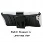 Evecase iPhone 6 Case, ROBUST Rugged Dual Layer Holster Case with Belt Clip and Kick-Stand-White