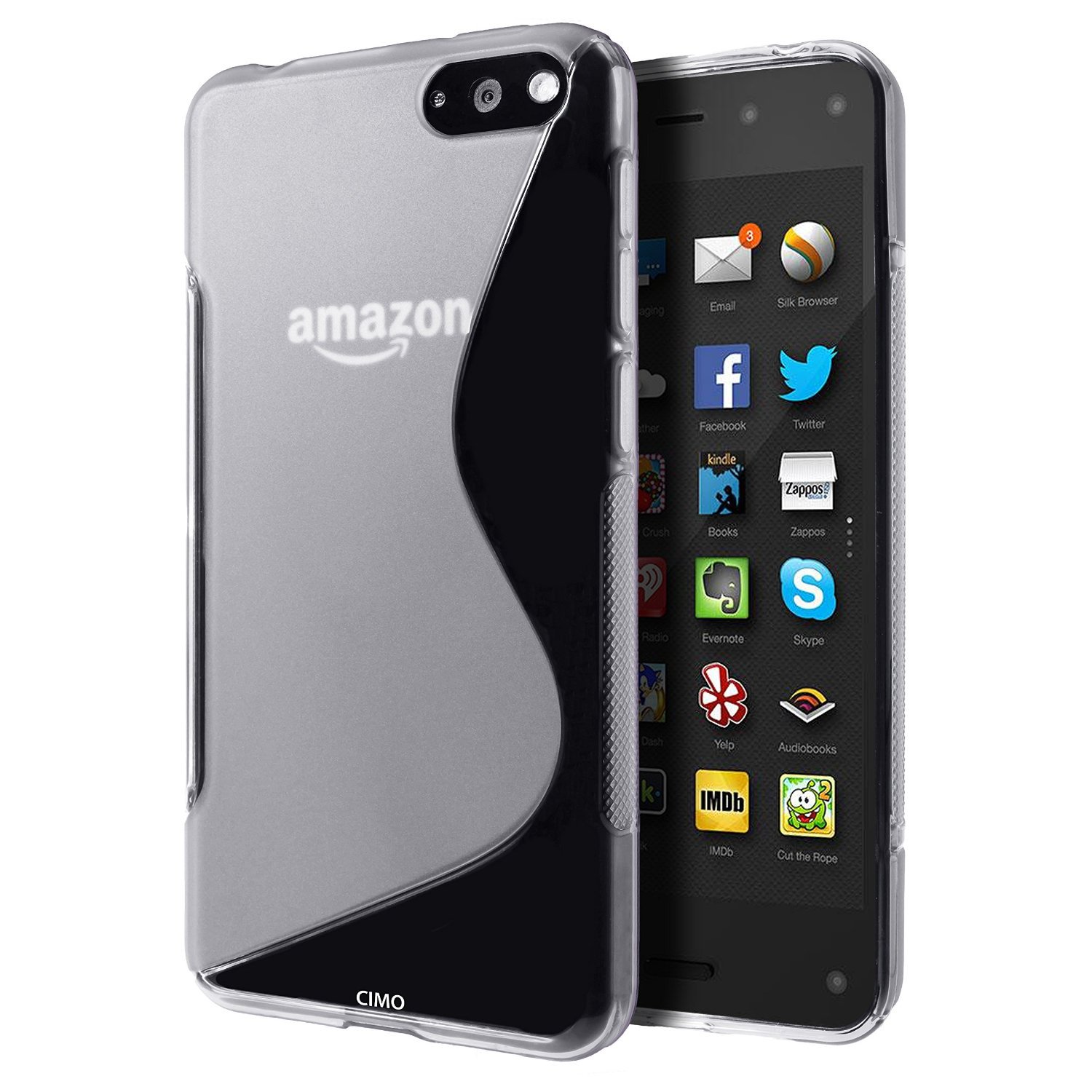 Cimo [Wave] Premium Slim TPU Flexible Soft Case for Amazon Fire Phone (2014) - Clear