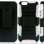for Apple iPhone 6 (4.7 inch) with Kickstand and Locking Swivel Belt Clip for iPhone 6-White