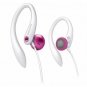 New Philips Ultra Comfortable Gym Earhook Headphones-Pink