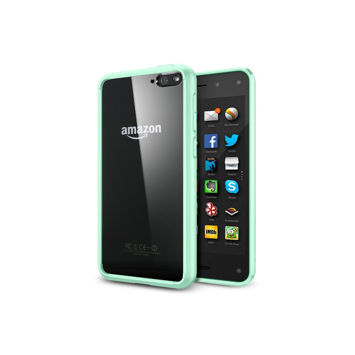 Spigen [AIR CUSHION] [+Screen Shield] Amazon Fire Phone Case Bumper ULTRA HYBRID Series [Mint]