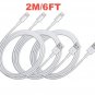 2020Products 3x iPhone 5s/5c/5 extra long 6.3ft 8 Pin to USB Charger Cable