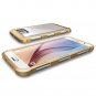 Galaxy S6 Case - Poetic [Affinity Series] - [TPU Grip Bumper] [Corner Protection] Frost Clear/Gold