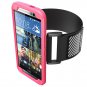 HTC One M9 Armband, SUPCASE Easy Fitting Sport Running Armband with Premium-Pink