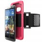 HTC One M9 Armband, SUPCASE Easy Fitting Sport Running Armband with Premium-Pink