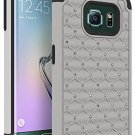 Galaxy S6 Edge Case, Bastex Heavy Duty Hybrid Protective Armor- gray