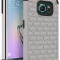 Galaxy S6 Edge Case, Bastex Heavy Duty Hybrid Protective Armor- gray